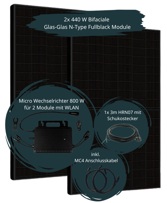 Balkonkraftwerk 800W (860Wp) | Hoymiles (Abholung oder Lieferung in der Region Trier!)