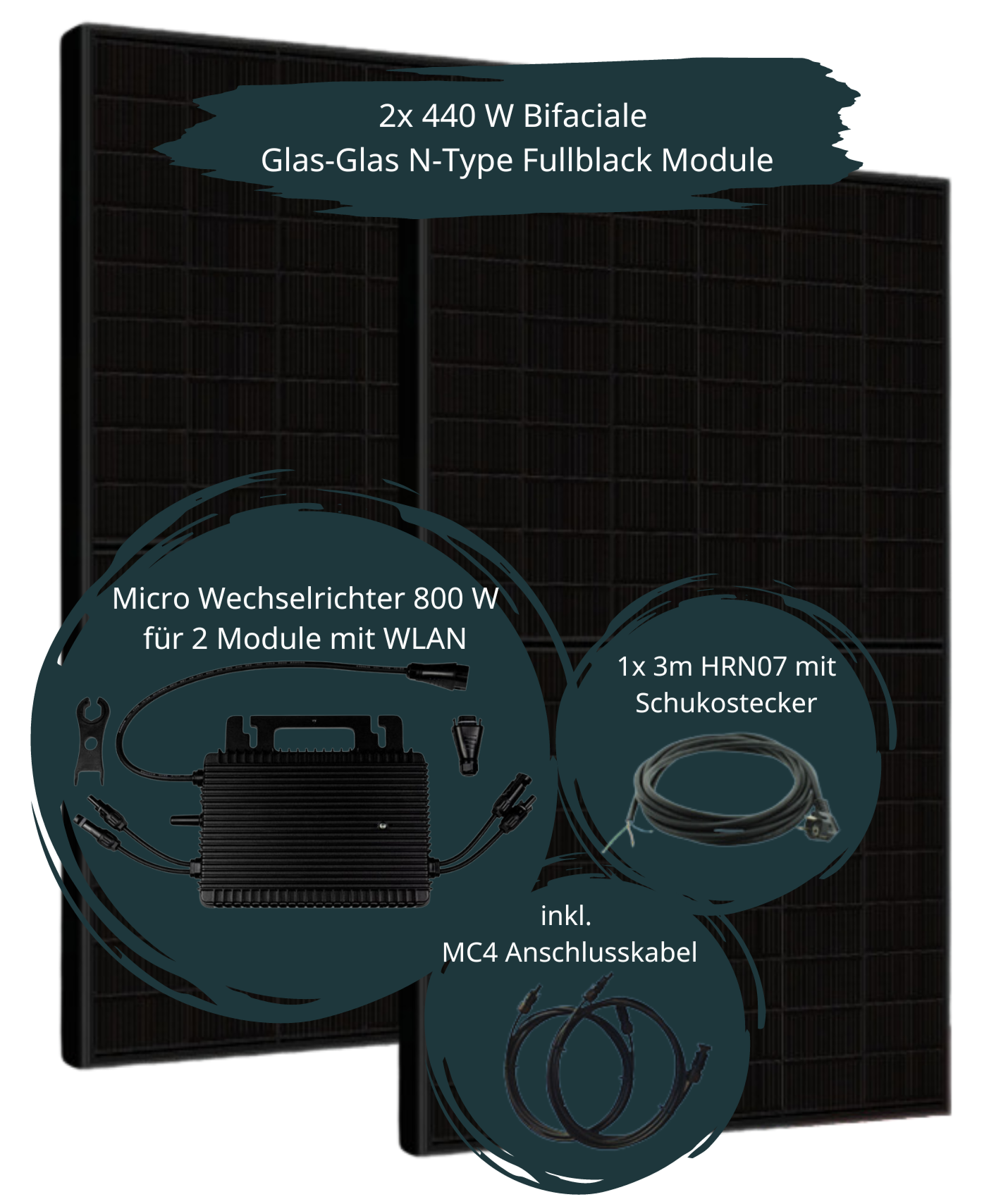 Balkonkraftwerk 800W (860Wp) | Hoymiles (Abholung oder Lieferung in der Region Trier!)