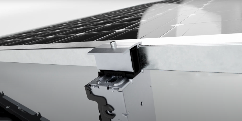 Solarstell Connect Universalklemme Einbauzustand